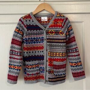 Hanna Andersson cozy fair isle cardigan